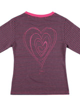 ラブユーソングスリーブT (GREY & PINK)