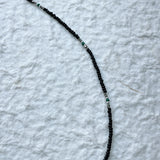 Obsidian Green Bead Necklace