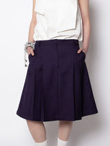 VIVID PLEATS SKIRT (GRAPE)