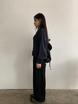 アンカレイヤードラップスカートパンツ
