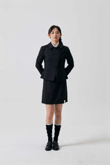 ODE ASYMMETRIC JACKET / BLACK