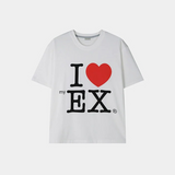 [Unisex] セミクロップハートTシャツ(2color)