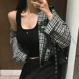 [MADE] Hooded summer checkered shirt