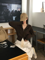 【BELLIDE MADE】カイリー ツーウェイニット ジップアップパーカー