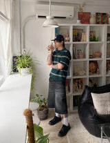 No.1227 patch denim bermuda SHORTS (3color)