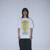 Untitled Heart Logo Pigment Wash Short Sleeve Off White