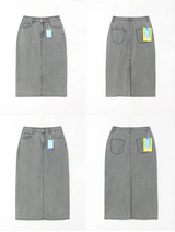 Sundy Charlang クールデニムロングスカート [ショート & ベーシックセレクション] Lyocell Fabric