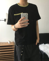 トフ クロップ コントラスト ショートスリーブ Tシャツ 3C