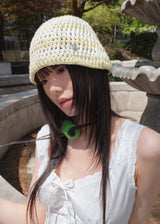 Stripe Coma Beanie - Yellow