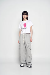 25SS オーバーサイズカーゴジョガーパンツ メランジ