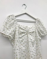 Siya Floral Puff Dress (2color)