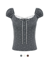 Eira Floral Ribbon Top