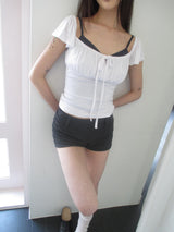 romantic shirring t