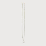 Irregular Pearl Box Chain Necklace