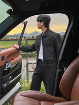 ASCLO S Wash Strong Shoulder Denim Jacket (2color)