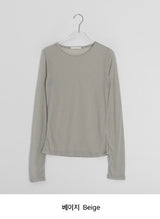 カドヒテンセルベーシックレイヤード長袖Tシャツ