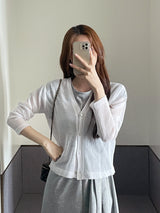 Lovis V-Neck Linen Cardigan