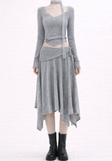 Mying lace scarf T-shirt