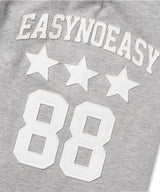 Numbering Patch Bermuda Sweat Pants - Gray