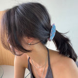 フラワー モチーフ バナナ ヘアクリップ(6color)