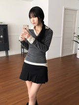 レイヤードカラーTシャツ (2 colors)