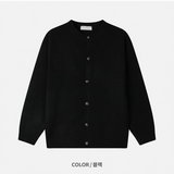 [CROP FIT] Round neck knit crop cardigan(6color)