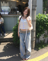 スナップパフTシャツ