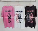 Funky Star Oversized Fit Boxy Short Sleeve T-shirt
