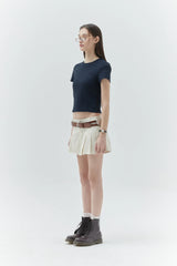 KIRSH PLAIN SLIM FIT T-SHIRT - DARK BLUE     