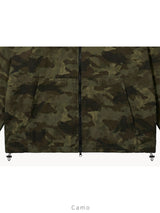 Camo Hood Zipper Jacket