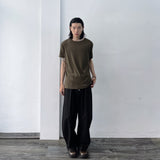 Structured Linear Knit Top