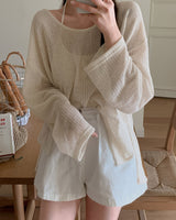 Bis knitwear & sleeveless set