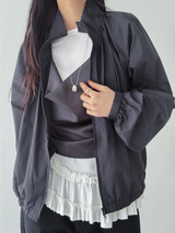 balloon shirring wind jumper