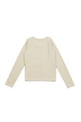 ストライプウールTシャツ [Ivory]
