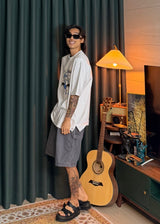 [ VirStyle Original ] INKKI Canvas Carpenter Shorts 4COLOR