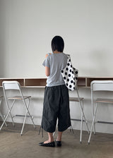 TWIST HOLE HALF TEE (4color)