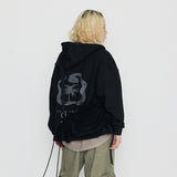 Into The Wild Snake Hoodie Zip Up Black