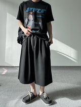 SIO two tuck bermuda sweat pants