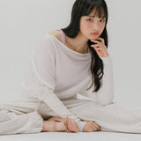 OFF SHOULDER KNIT TOP (IVORY)