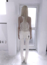 KY01-ジップ スキニー(WHITE)