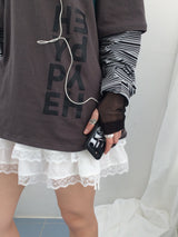 ribbon strap layer skirt