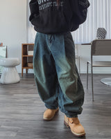 ケンタリベットピンタックバルーンデニムパンツ