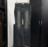 Low slim boots cut pants
