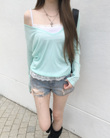 V neck layered T