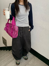 Roil Cotton Wide Cargo Pants