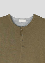 ツートーンレイヤードヘムTシャツ
