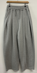 10000SOLD❤ FRONT TWO PINTUCK BALLOON WIDE  OVER PANTS 🩶🖤2COLOR 🩶S-XL