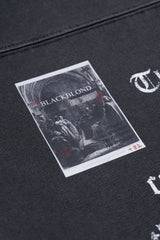 BBD  クラッシュドフェイスピグメントロングtシャツ