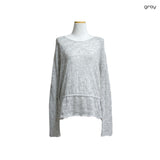 (3color) ロマンティックシャーリングシアーニット
