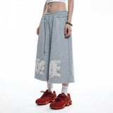 ENOE Patch Sweat Bermuda Pants - GREY